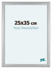 Como MDF Bilderrahmen 25x35cm Silber Matt Vorne Messe | Yourdecoration.at