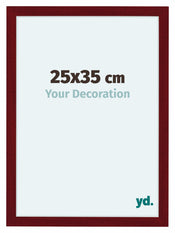 Como MDF Bilderrahmen 25x35cm Weinrot Gewischt Vorne Messe | Yourdecoration.at