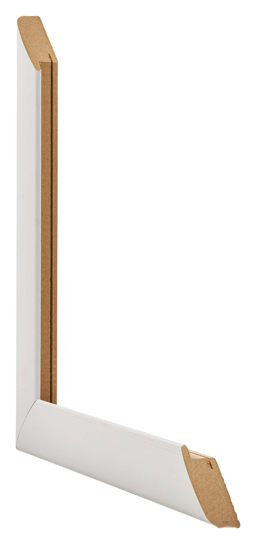 Como MDF Bilderrahmen 25x75cm Weiss Gemasert Querschnitte | Yourdecoration.at