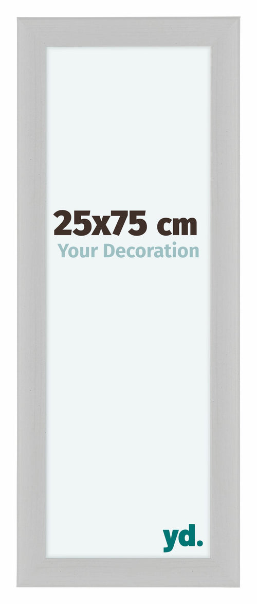 Como MDF Bilderrahmen 25x75cm Weiss Gemasert Vorne Vorne | Yourdecoration.at