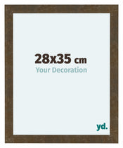 Como MDF Bilderrahmen 28x35cm Gold Antik Vorne Messe | Yourdecoration.at