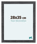 Como MDF Bilderrahmen 28x35cm Grau Gewischt Vorne Messe | Yourdecoration.at