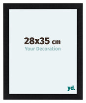 Como MDF Bilderrahmen 28x35cm Schwarz Matt Vorne Messe | Yourdecoration.at