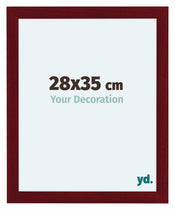 Como MDF Bilderrahmen 28x35cm Weinrot Gewischt Vorne Messe | Yourdecoration.at