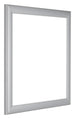 Como MDF Bilderrahmen 30x30cm Silber Matt Vorne Schrag | Yourdecoration.at