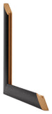 Como MDF Bilderrahmen 30x40cm Schwarz Matt Querschnitt | Yourdecoration.at