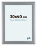Como MDF Bilderrahmen 30x40cm Silber Matt Vorne Messe | Yourdecoration.at