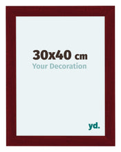Como MDF Bilderrahmen 30x40cm Weinrot Gewischt Vorne Messe | Yourdecoration.at
