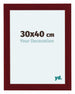 Como MDF Bilderrahmen 30x40cm Weinrot Gewischt Vorne Messe | Yourdecoration.at
