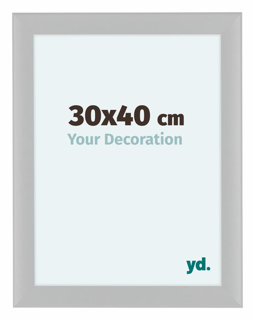 Como MDF Bilderrahmen 30x40cm Weiss Hochglanz Vorne Messe | Yourdecoration.at