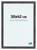 Como MDF Bilderrahmen 30x42cm Grau Gewischt Vorne Messe | Yourdecoration.at