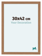 Como MDF Bilderrahmen 30x42cm Nussbaum Hell Vorne Messe | Yourdecoration.at