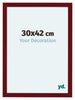 Como MDF Bilderrahmen 30x42cm Weinrot Gewischt Vorne Messe | Yourdecoration.at