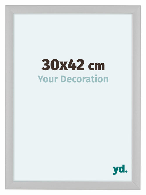Como MDF Bilderrahmen 30x42cm Weiss Matt Vorne Messe | Yourdecoration.at