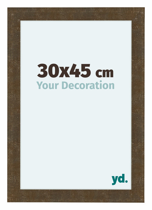 Como MDF Bilderrahmen 30x45cm Gold Antik Vorne Messe | Yourdecoration.at