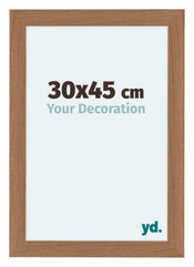Como MDF Bilderrahmen 30x45cm Nussbaum Hell Vorne Messe | Yourdecoration.at