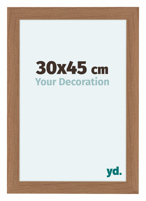 Como MDF Bilderrahmen 30x45cm Nussbaum Hell Vorne Messe | Yourdecoration.at