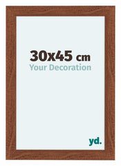 Como MDF Bilderrahmen 30x45cm Nussbaum Vorne Messe | Yourdecoration.at