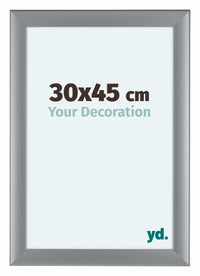 Como MDF Bilderrahmen 30x45cm Silber Matt Vorne Messe | Yourdecoration.at