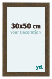 Como MDF Bilderrahmen 30x50cm Gold Antik Vorne Messe | Yourdecoration.at