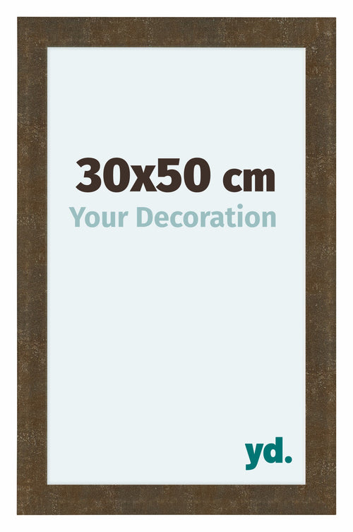 Como MDF Bilderrahmen 30x50cm Gold Antik Vorne Messe | Yourdecoration.at