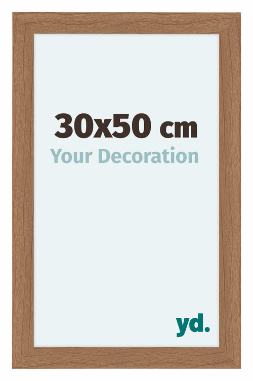 Como MDF Bilderrahmen 30x50cm Nussbaum Hell Vorne Messe | Yourdecoration.at