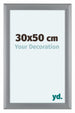 Como MDF Bilderrahmen 30x50cm Silber Matt Vorne Messe | Yourdecoration.at