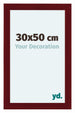 Como MDF Bilderrahmen 30x50cm Weinrot Gewischt Vorne Messe | Yourdecoration.at