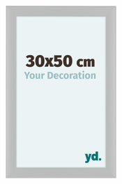 Como MDF Bilderrahmen 30x50cm Weiss Hochglanz Vorne Messe | Yourdecoration.at