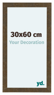 Como MDF Bilderrahmen 30x60cm Gold Antik Vorne Messe | Yourdecoration.at