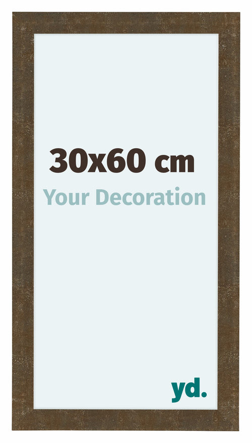 Como MDF Bilderrahmen 30x60cm Gold Antik Vorne Messe | Yourdecoration.at