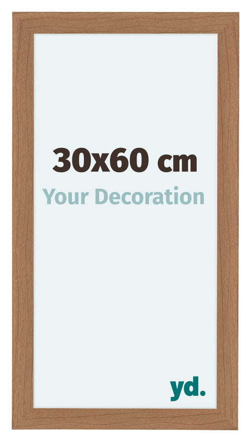 Como MDF Bilderrahmen 30x60cm Nussbaum Hell Vorne Messe | Yourdecoration.at