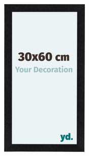 Como MDF Bilderrahmen 30x60cm Schwarz Matt Vorne Messe | Yourdecoration.at