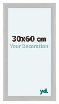 Como MDF Bilderrahmen 30x60cm Weiss Gemasert Vorne Messe | Yourdecoration.at