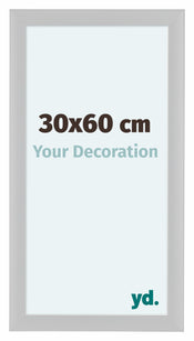 Como MDF Bilderrahmen 30x60cm Weiss Hochglanz Vorne Messe | Yourdecoration.at