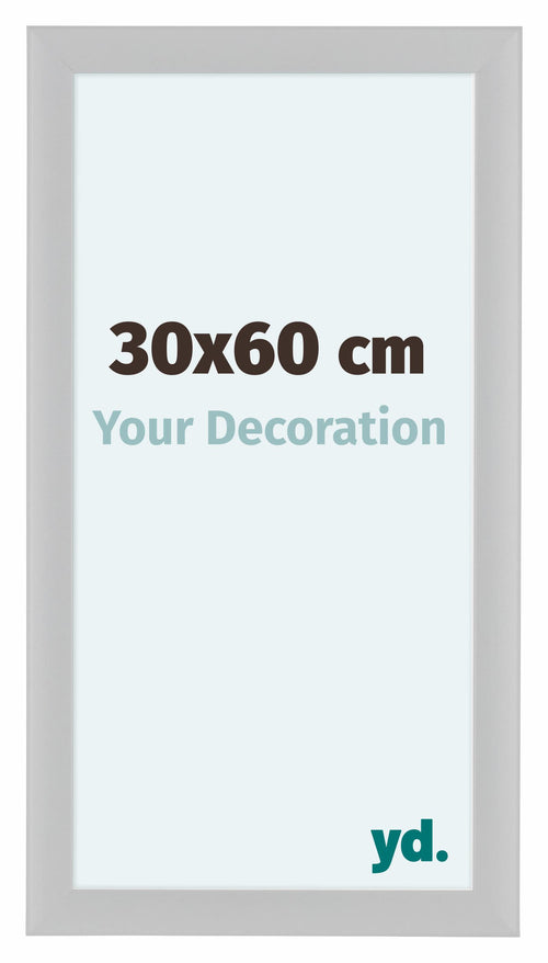 Como MDF Bilderrahmen 30x60cm Weiss Hochglanz Vorne Messe | Yourdecoration.at