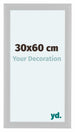 Como MDF Bilderrahmen 30x60cm Weiss Hochglanz Vorne Messe | Yourdecoration.at
