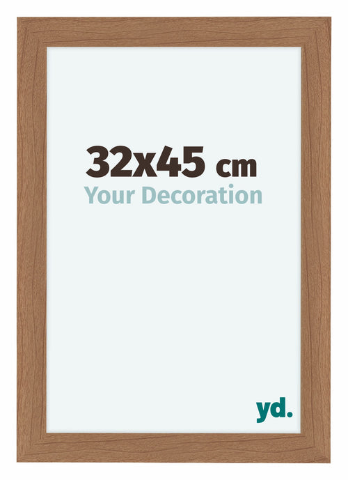 Como MDF Bilderrahmen 32x45cm Nussbaum Hell Vorne Vorne | Yourdecoration.at