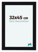 Como MDF Bilderrahmen 32x45cm Schwarz Hochglanz Vorne Vorne | Yourdecoration.at