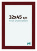 Como MDF Bilderrahmen 32x45cm Weinrot Gewischt Vorne Vorne | Yourdecoration.at