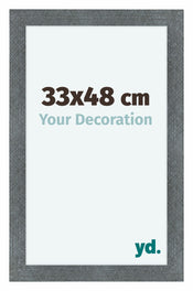 Como MDF Bilderrahmen 33x48cm Eisen Gewischt Vorne Vorne | Yourdecoration.at