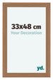 Como MDF Bilderrahmen 33x48cm Nussbaum Hell Vorne Vorne | Yourdecoration.at