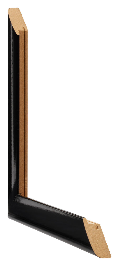 Como MDF Bilderrahmen 33x98cm Schwarz Hochglanz Querschnitte | Yourdecoration.at