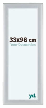 Como MDF Bilderrahmen 33x98cm Silber Matt Vorne Vorne | Yourdecoration.at