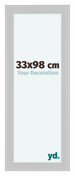 Como MDF Bilderrahmen 33x98cm Weiss Matt Vorne Vorne | Yourdecoration.at