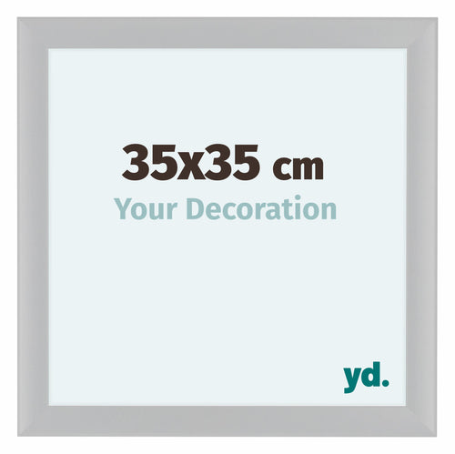 Como MDF Bilderrahmen 35x35cm Weiss Hochglanz Vorne Messe | Yourdecoration.at