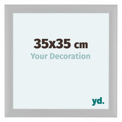 Como MDF Bilderrahmen 35x35cm Weiss Matt Vorne Messe | Yourdecoration.at