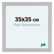 Como MDF Bilderrahmen 35x35cm Weiss Matt Vorne Messe | Yourdecoration.at