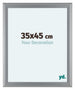 Como MDF Bilderrahmen 35x45cm Silber Matt Vorne Messe | Yourdecoration.at