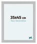 Como MDF Bilderrahmen 35x45cm Weiss Hochglanz Vorne Messe | Yourdecoration.at